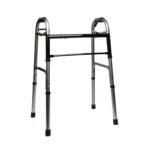 Deluxe Folding Walker Silver